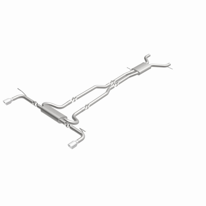 MagnaFlow 07 Audi Q7 V8 4.2L Dual Split Rear Exit Stainless Cat-Back Perf Exhaust - Bull Strap