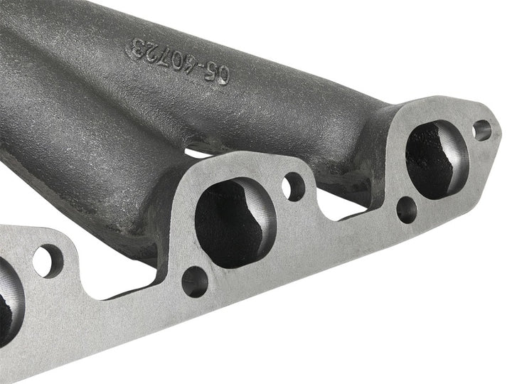 aFe BladeRunner Ported Ductile Iron Exhaust Manifold 07-11 Jeep Wrangler (JK) V6-3.8L - Bull Strap