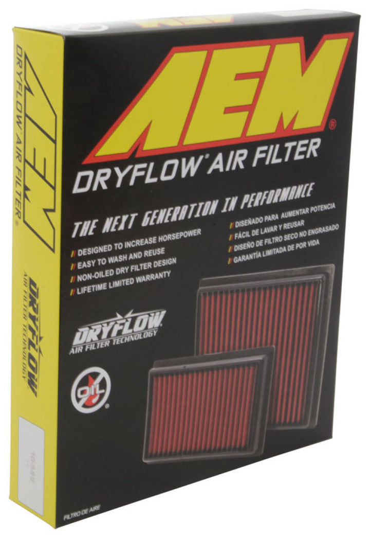 AEM 2019 Chevrolet Silverado 1500 V8-5.3L F/I DryFlow Air Filter - Bull Strap