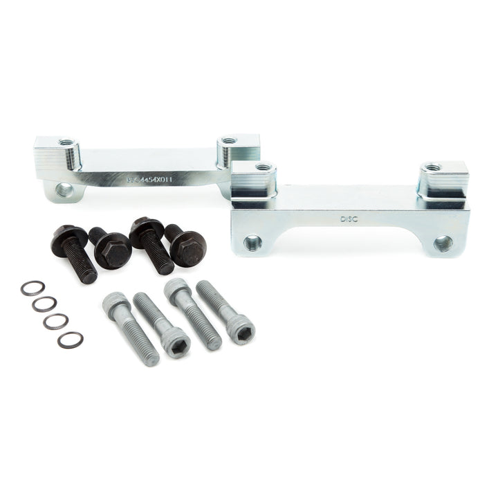 Alcon 2007+ Jeep JK 350x32mm Rotors 4-Piston Red Calipers Front Brake Upgrade Kit - Bull Strap