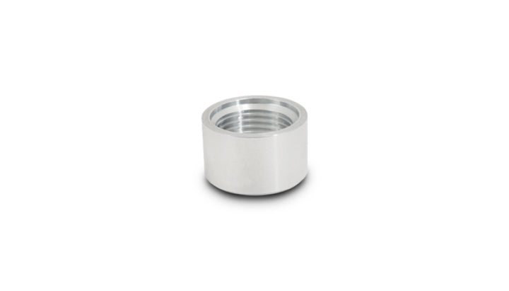 Vibrant -16 AN Female Weld Bung (1-5/16in -12 Thread) - Aluminum - Bull Strap