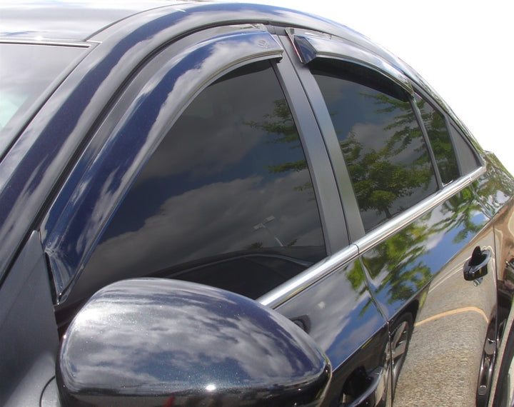 AVS 11-15 Chevy Cruze Ventvisor Outside Mount Window Deflectors 4pc - Smoke - Bull Strap