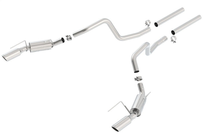 Borla 05-09 Ford Mustang GT Dual Exhaust - Bull Strap