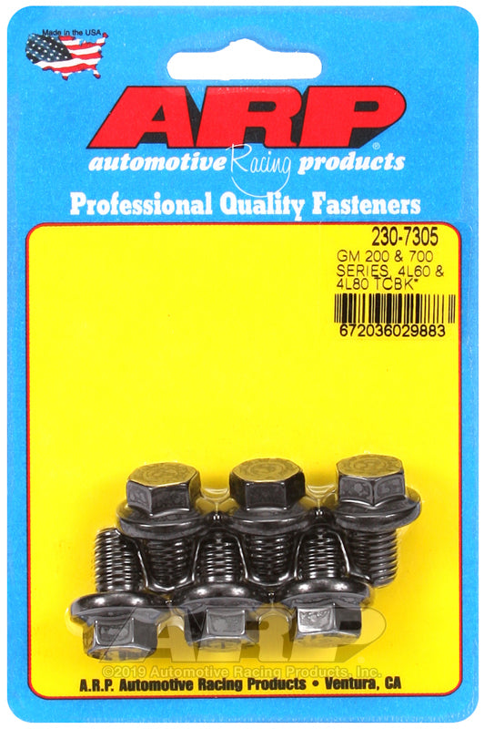 ARP GM 200/700 4L60/4L80 Torque Converter Bolt Kit - 6 Piece - Bull Strap