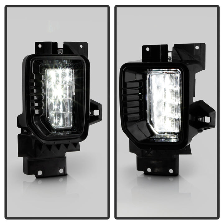 Spyder 20-22 GMC Sierra 2500/3500 HD OEM Fog Lights w/ Universal Switch - Bull Strap