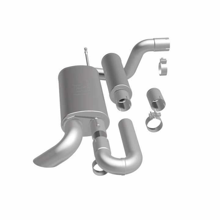 MagnaFlow 18-23 Jeep Wrangler JL 2.0L/3.6L Overland Series Axle-Back Exhaust - Bull Strap