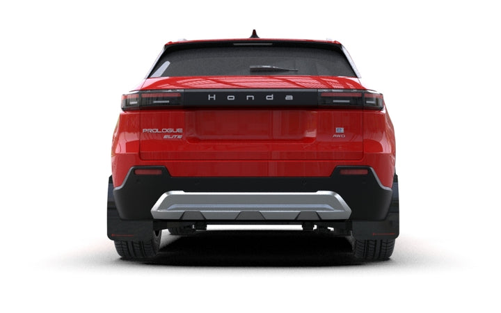 Rally Armor 24-25 Honda Prologue Black Mud Flap - Red Logo - Bull Strap