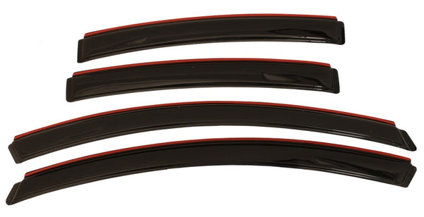 AVS 11-17 Buick Regal Ventvisor In-Channel Front & Rear Window Deflectors 4pc - Smoke - Bull Strap
