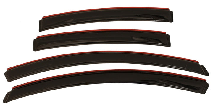 AVS 11-17 Buick Regal Ventvisor In-Channel Front & Rear Window Deflectors 4pc - Smoke - Bull Strap