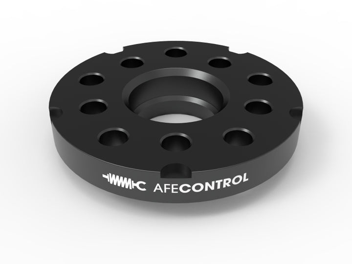 aFe CONTROL Billet Aluminum Wheel Spacers 5x100/112 CB57.1 20mm - Volkswagen/Audi - Bull Strap