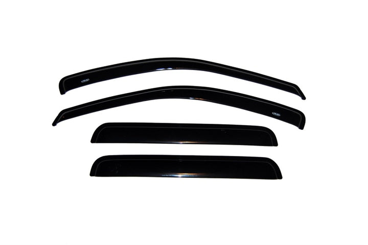 AVS 2004 Ford Ecosport (Brazil) Ventvisor Outside Mount Window Deflectors 4pc - Smoke - Bull Strap
