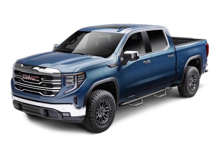 N-Fab Nerf Step 2019 Chevy/GMC 1500 Crew Cab - Cab Length - Tex. Black - 3in - Bull Strap