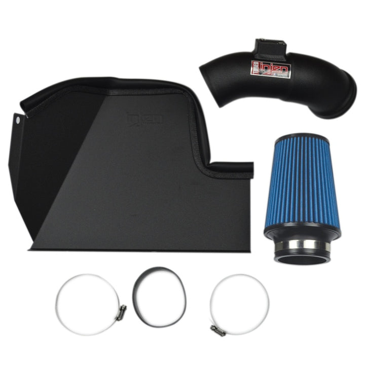 Injen 16-19 BMW 340i/340i GT 3.0L Turbo Wrinkle Black Cold Air Intake - Bull Strap