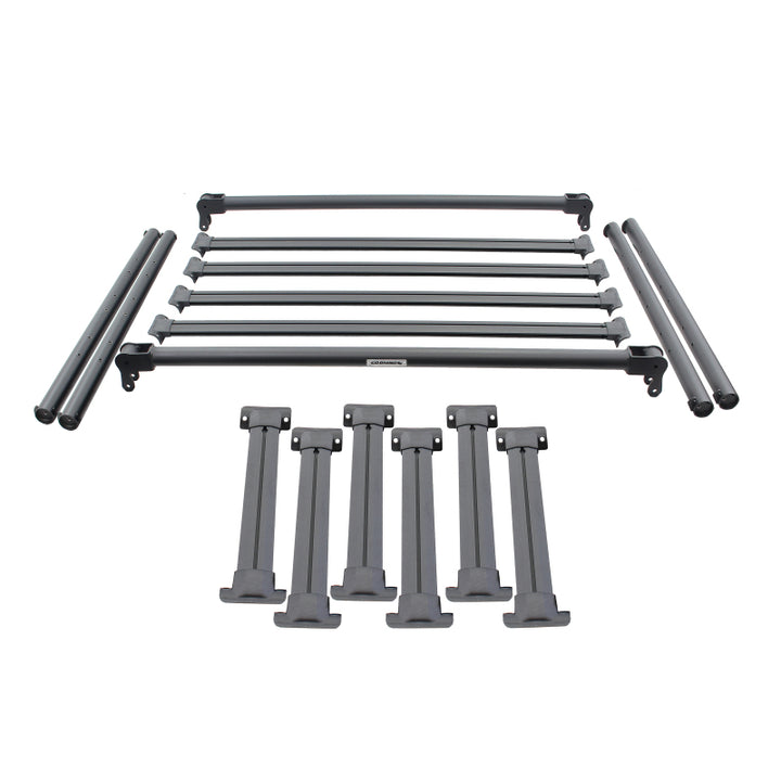 Go Rhino 19-21 Jeep Gladiator XRS Overland Xtreme Rack - Box 1 (Req. gor5950000T-02) - Bull Strap