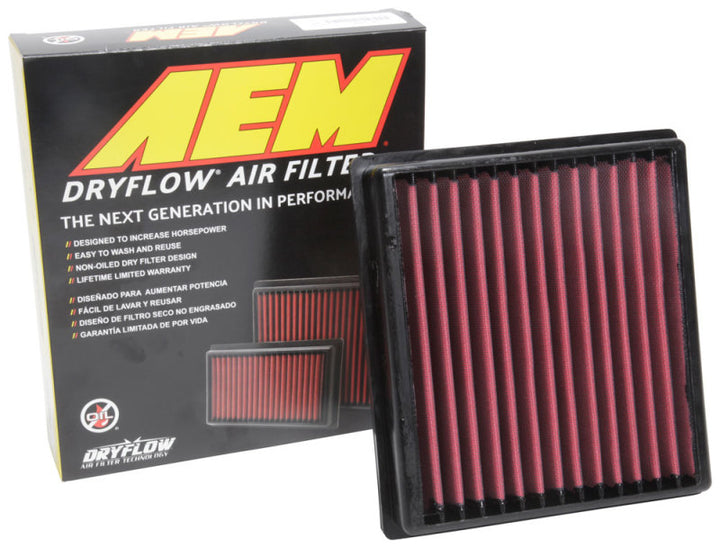 AEM 10-18 Lexus RX350 V6-3.5L F/I DryFlow Air Filter - Bull Strap