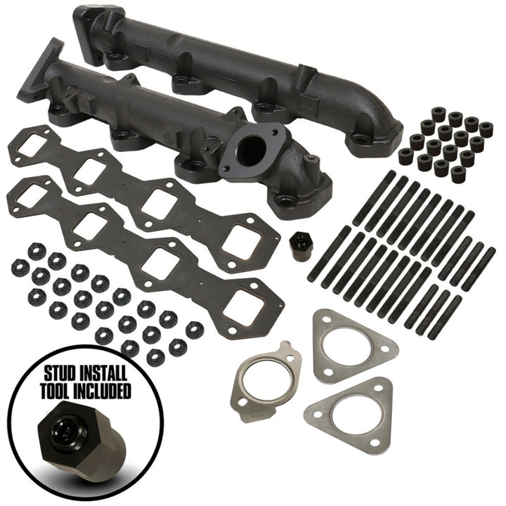 BD Diesel Exhaust Manifold Kit - Ford 2011-2014 F250/F350/F450/F550 6.7L PowerStroke - Bull Strap