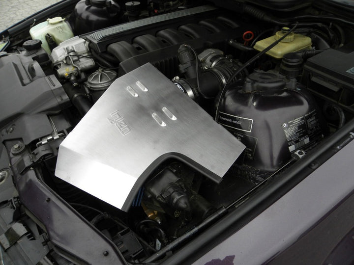Injen 92-99 BMW E36 323i/325i/328i/M3 3.0L Black Air Intake w/ Heat-Shield and Top Cover - Bull Strap
