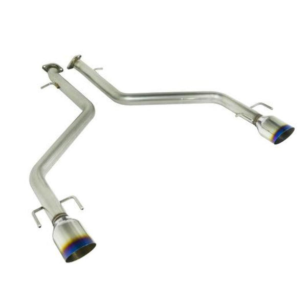 Remark 2021+ Lexus IS350 Axle Back Exhaust w/Burnt Single Wall Tip - Bull Strap