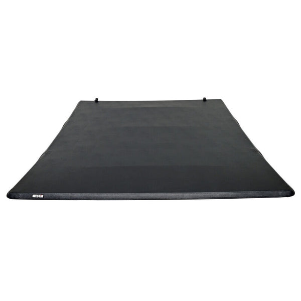 Westin 15-25 Ford F-150 (excluding Lightning) 5.5ft Bed Soft Tri-Fold Tonneau Cover - Black - Bull Strap