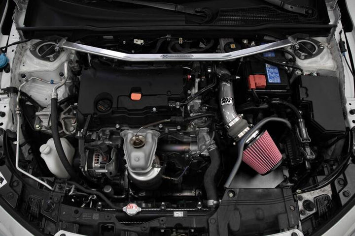 K&N 2022 Honda Civic 2.0L L4 Silver Typhoon Intake - Bull Strap