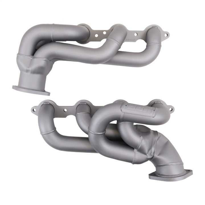 BBK 10-15 Camaro LS3 L99 Shorty Tuned Length Exhaust Headers - 1-3/4 Titanium Ceramic - Bull Strap