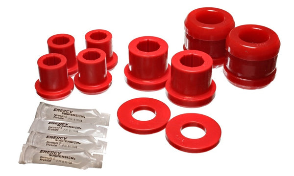 Energy Suspension 04-07 Mazda RX8 Red Front Control Arm Bushing Set - Bull Strap