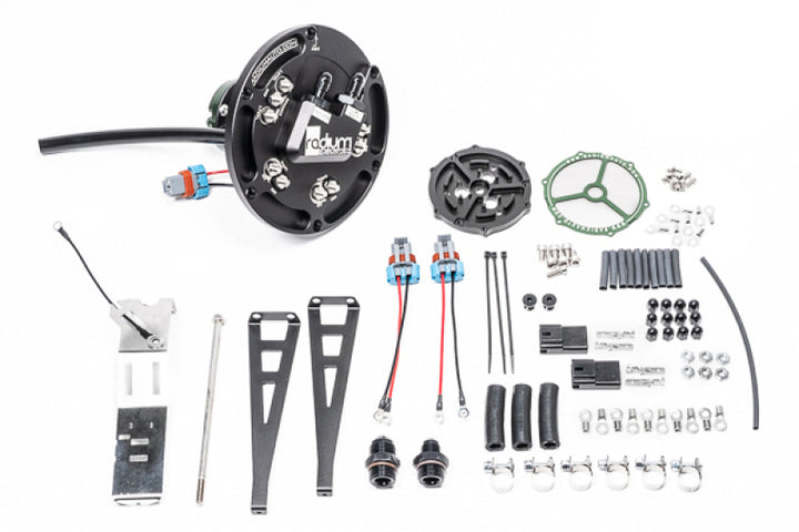 Radium Early Nissan Walbro F90000267/274/285 Fuel Hanger - Pumps Not Included - Bull Strap