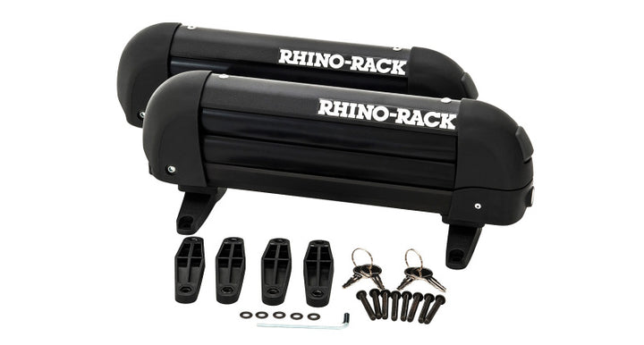 Rhino-Rack Universal Ski Carrier - Fits 2 Pairs of Skis - Black - Bull Strap