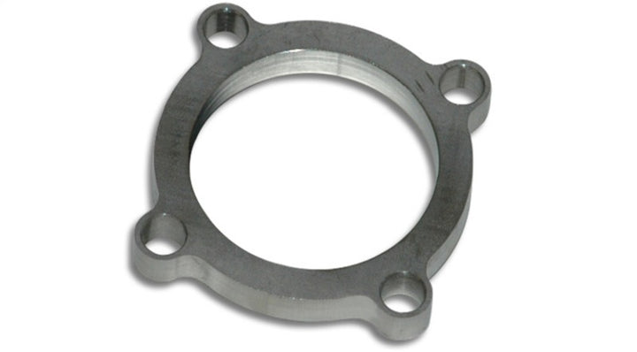Vibrant GT series / T3 Turbo Discharge Flange (4 Bolt) with 2.5in Inlet I.D. T304 SS 1/2in Thick - Bull Strap
