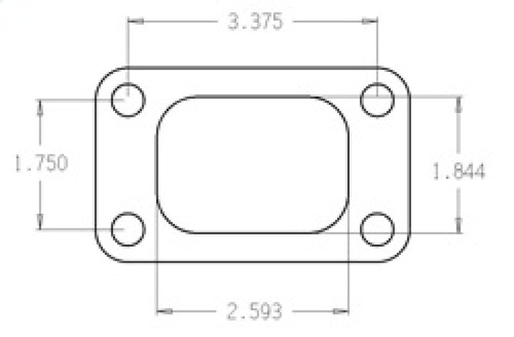 Cometic Turbo FLG T3/T4 Turbine Inlet Exhaust Gasket - Bull Strap