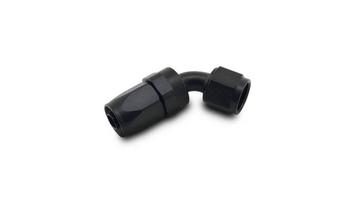 Vibrant -12AN 60 Degree Elbow Hose End Fitting - Bull Strap