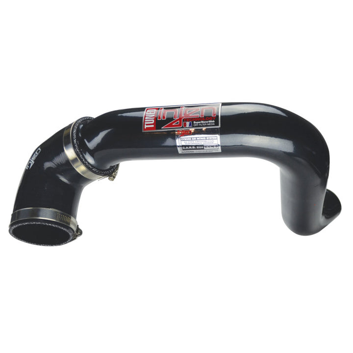 Injen 03-06 Evo 8/9/MR Cast Aluminum Intake System w/ Full Intercooler Piping Black Short Ram Intake - Bull Strap
