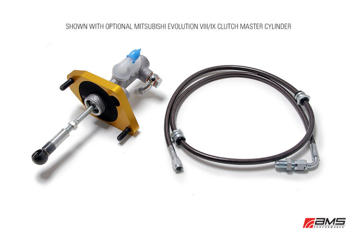 AMS Performance 08-15 Mitsubishi EVO X Clutch Master Cylinder Conversion w/Master Cylinder - Bull Strap