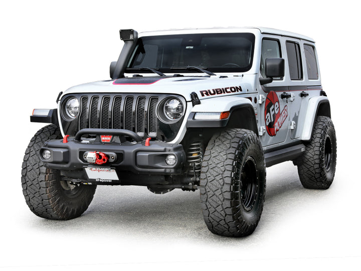 aFe 18-25 Jeep Wrangler / Gladiator L4/V6 Dynamic Air Scoop (D.A.S) Snorkel - Bull Strap