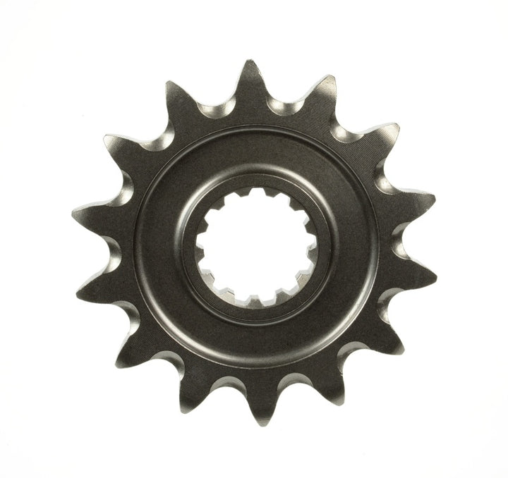 Renthal 89-11 Suzuki DR-Z 250/ RM 250/ RMX 250/ DR 350 Front Grooved Sprocket - 520-14P Teeth - Bull Strap