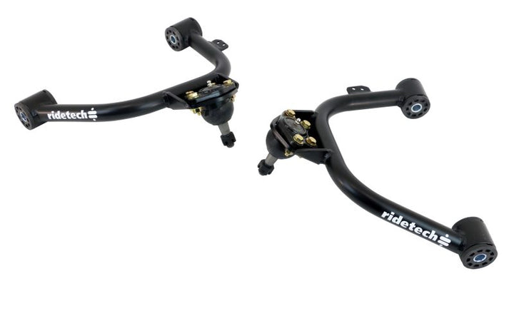 Ridetech 88-98 Chevy C1500 StrongArms Front Upper Control Arms - Bull Strap