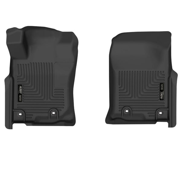 Husky Liners 14-21 Lexus GX460 / 13-21 Toyota 4Runner X-Act Contour Black Front Floor Liners - Bull Strap