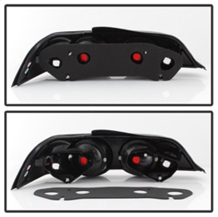 Spyder Acura RSX 02-04 Euro Style Tail Lights Black ALT-YD-ARSX02-BK - Bull Strap