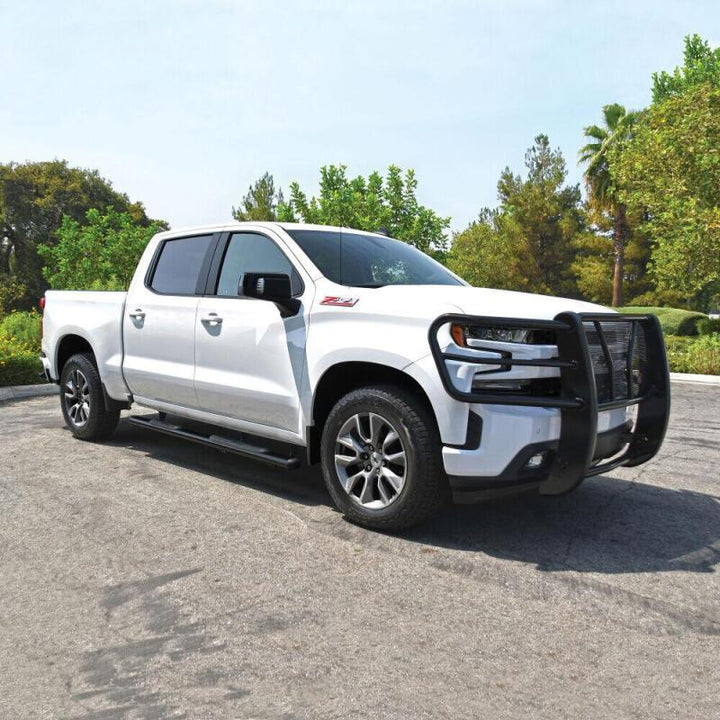 Westin Premier 4 Oval Nerf Step Bars - 85 in - Black - Bull Strap