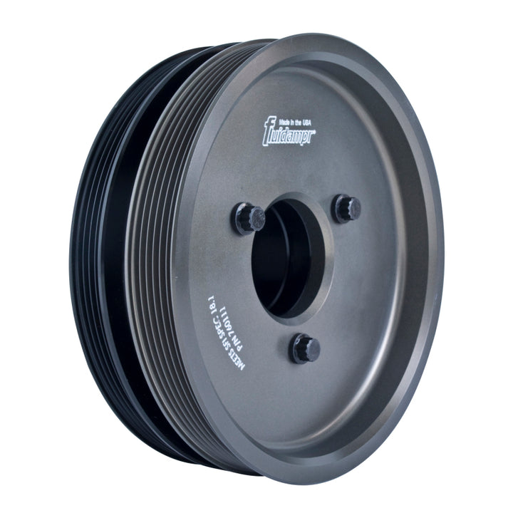 Fluidampr Chevy LS3/L99/Camaro w/ Stock Pulley Steel Internally Balanced Damper - Bull Strap