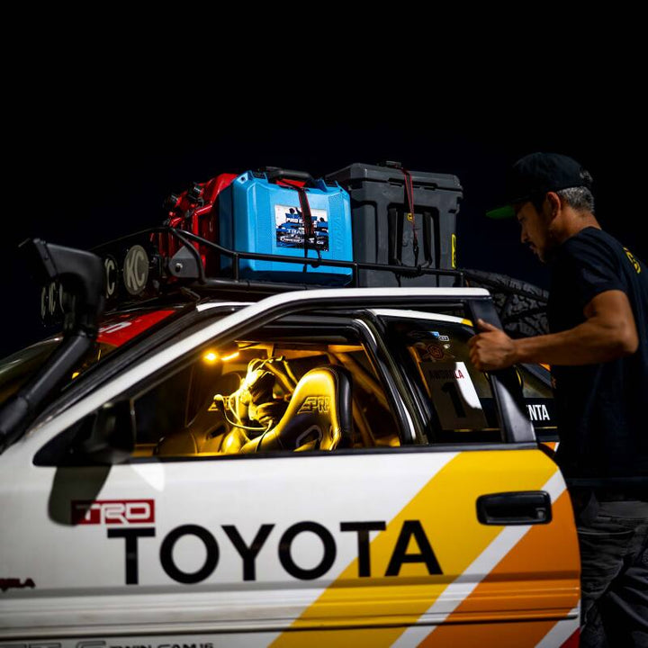 KC HiLiTES Dual Cyclone Dome Light Mount for Roll Cages - Bull Strap