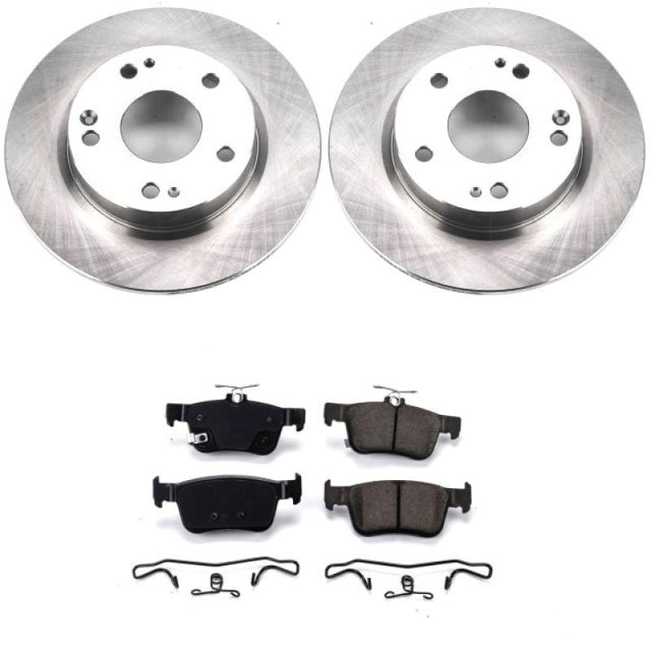 Power Stop 16-19 Honda Civic Rear Autospecialty Brake Kit - Bull Strap