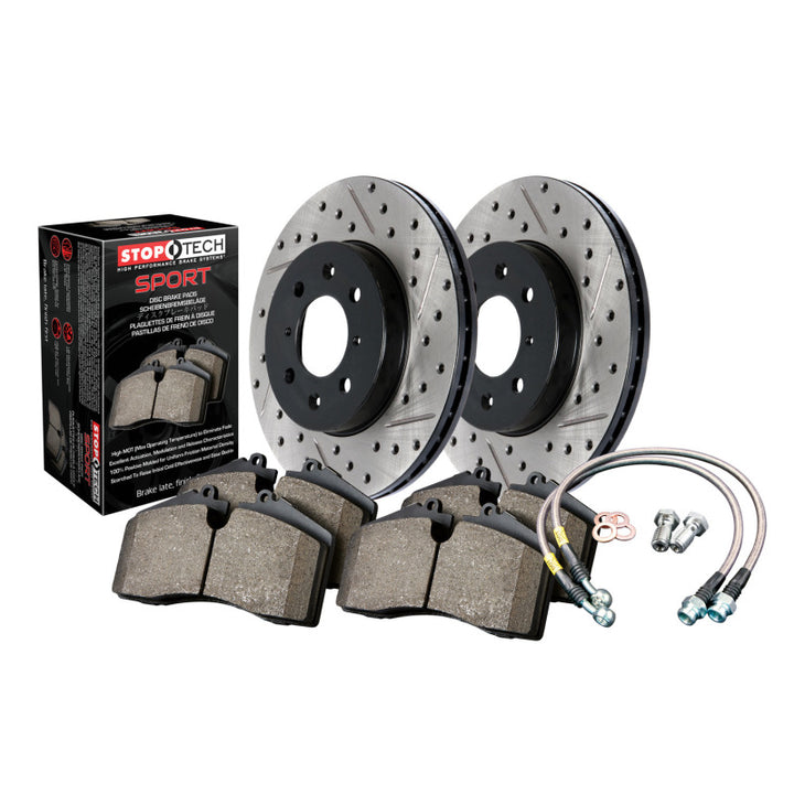 Sport Axle Pack, Drilled & Slotted, Front - Bull Strap