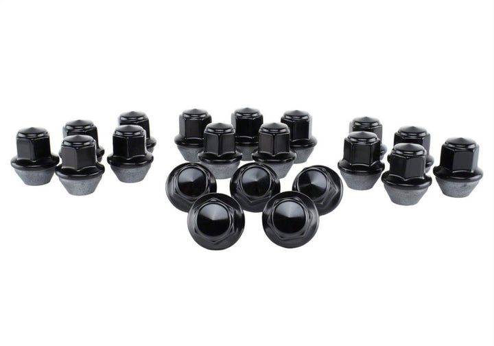 Ford Racing 15-18 Mustang Black Lug Nut Kit (20 Lug Nuts) - Bull Strap