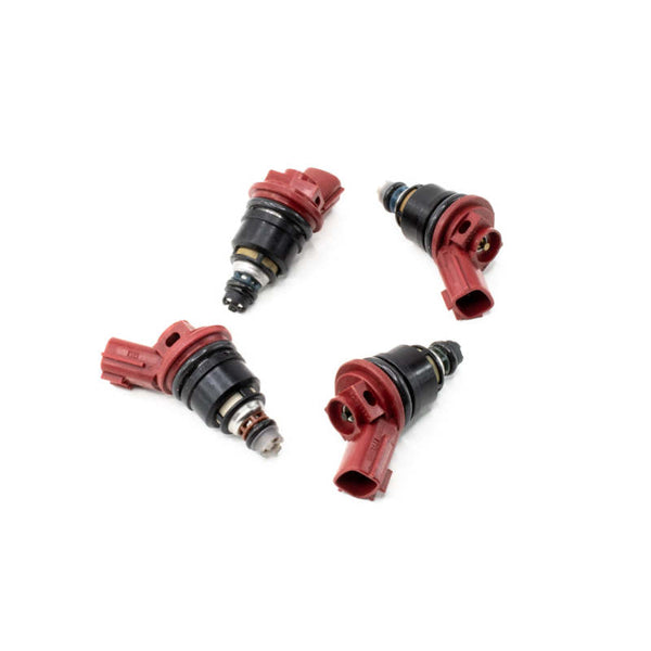 DeatschWerks Nissan G20 / SR20 / 240sx SR/KA 270cc Side Feed Injectors - Bull Strap