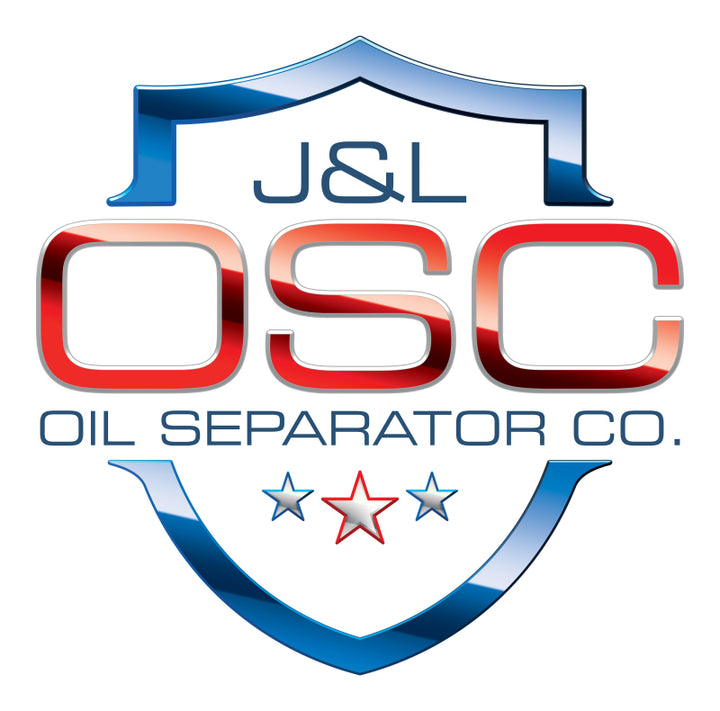 J&L 2019-2024 Ford Ranger 2.3L Driver Side Oil Separator 3.0 - Blk Anodized - Bull Strap