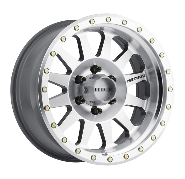 Method MR304 Double Standard 16x8 0mm Offset 6x5.5 108mm CB Machined/Clear Coat Wheel - Bull Strap