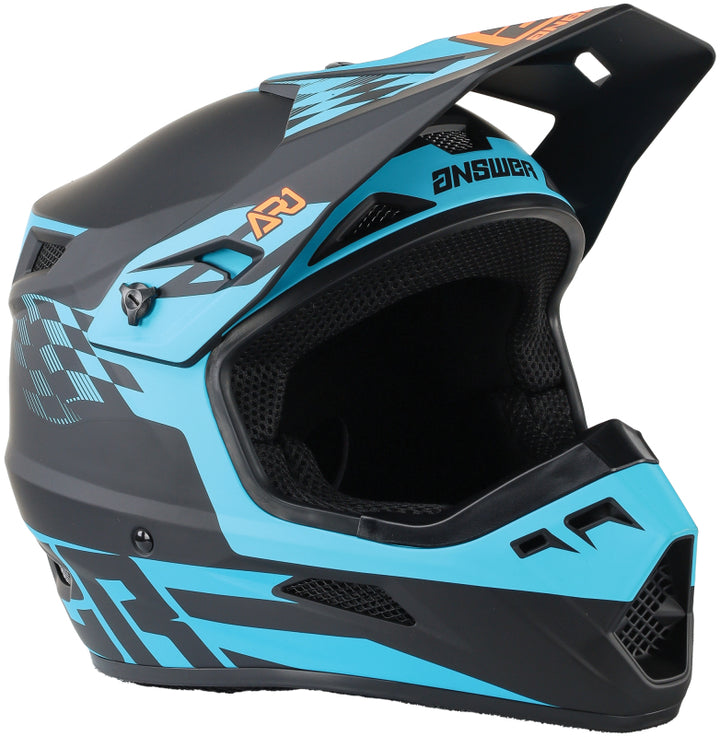 Answer AR1 Sweep Helmet Black/Astana/Hyper Orange - Small - Bull Strap