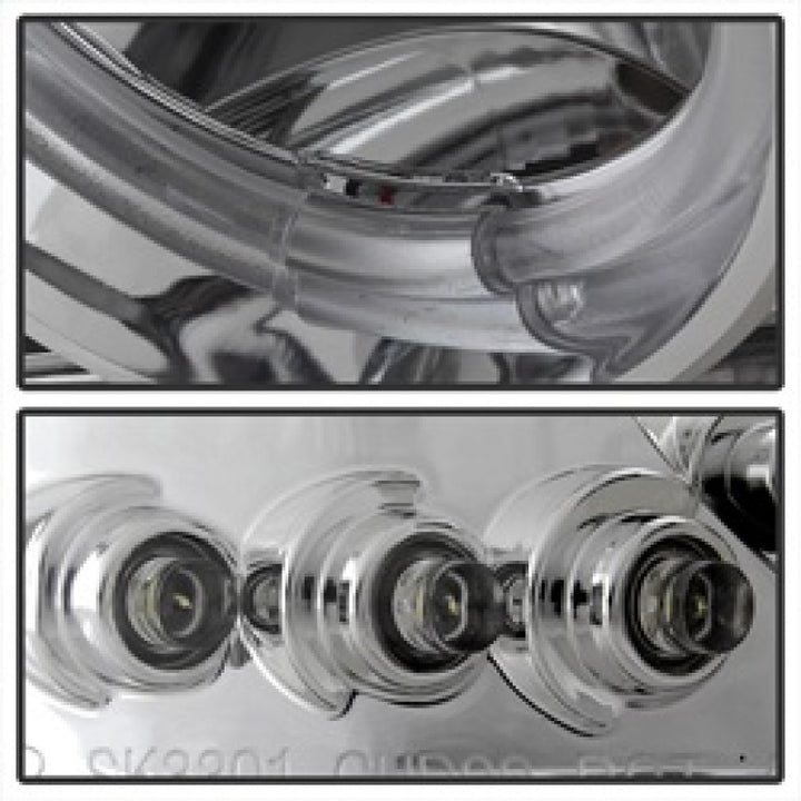 Spyder GMC Sierra 1500/2500/3500 99-06 Projector Headlights LED Halo LED Chrome PRO-YD-CDE00-HL-C - Bull Strap