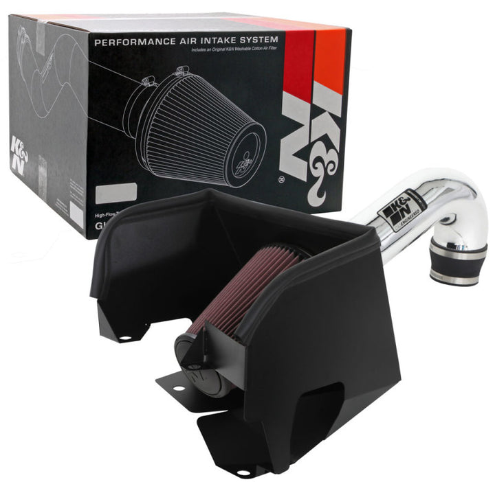 K&N 2019 Dodge Ram 1500 5.7L V8 F/I High Flow Performance Kit - Bull Strap